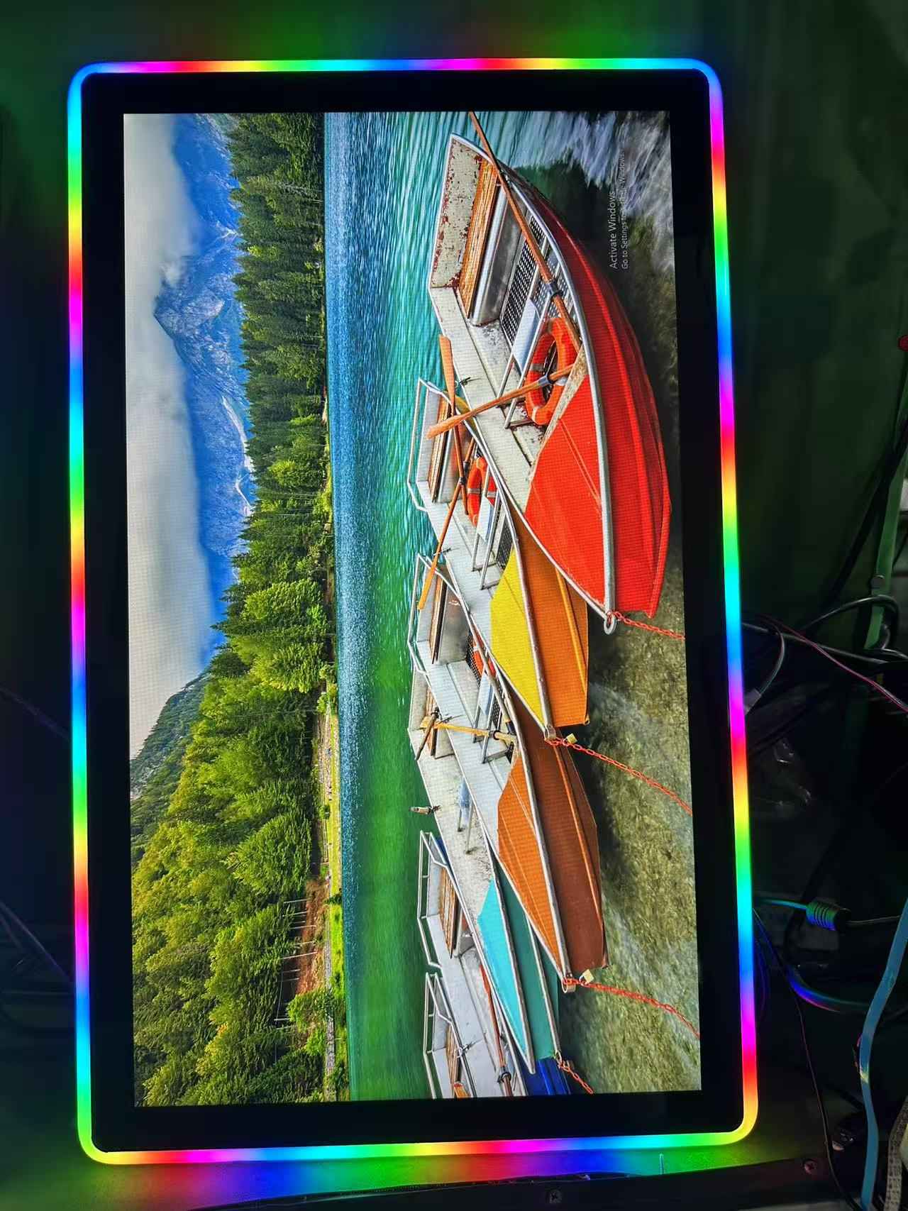 27 Zoll kapazitives Touchs -Screen -Spiele Monitor mit RGB LED