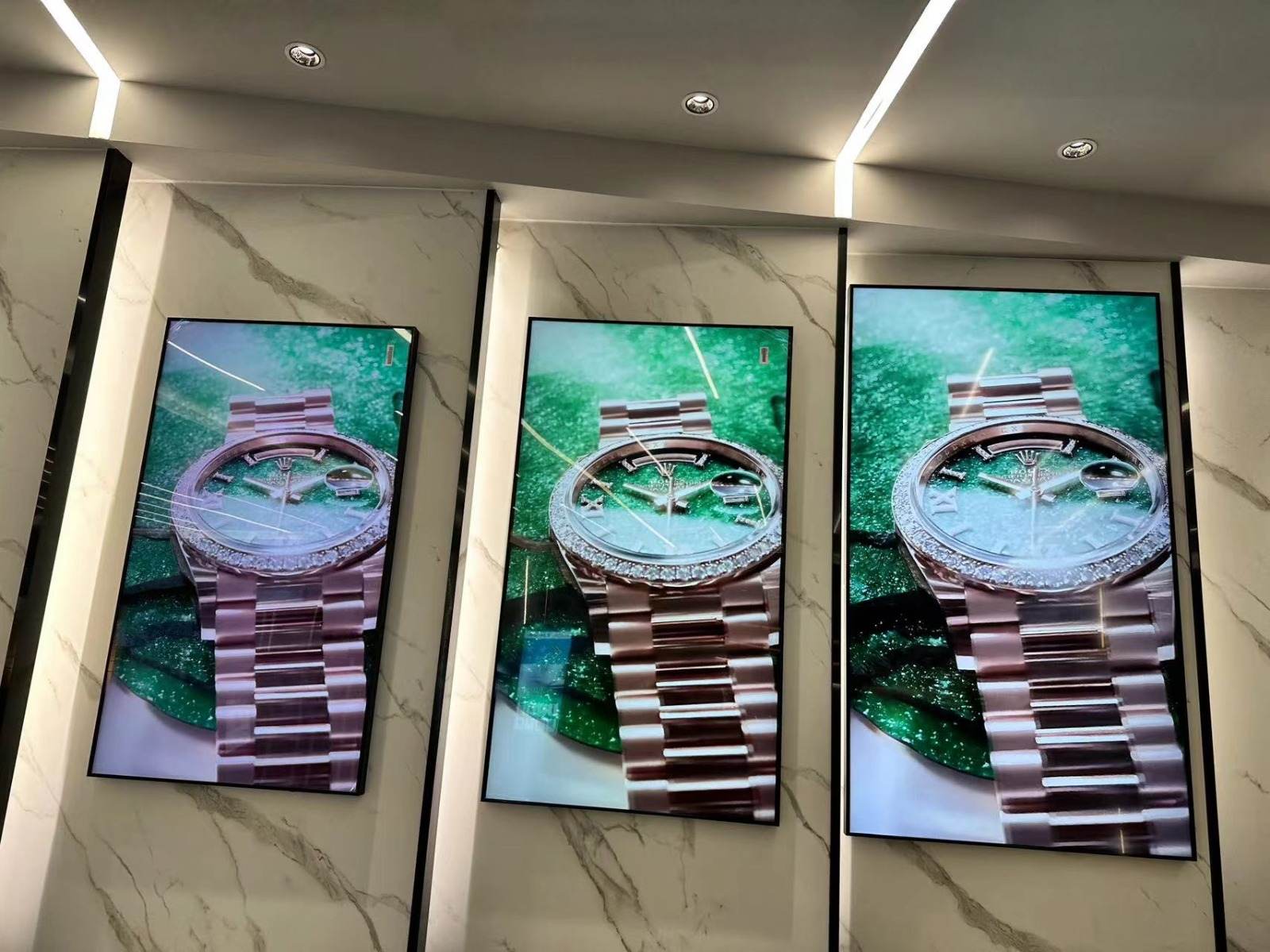 4k schmale Lünette Innenwand montiert digitale Beschilderungen 1000nits