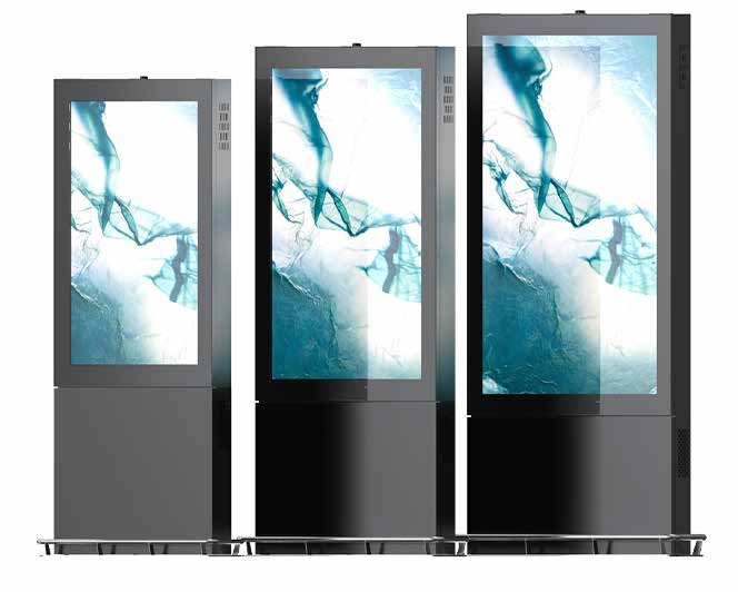 Wetterfester 32 43 55 86 98 100 Zoll 4K LCD 3000 Nits IP65-Kiosk für den Außenbereich